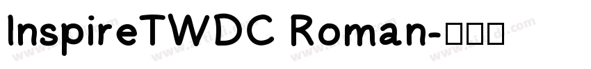 InspireTWDC Roman字体转换